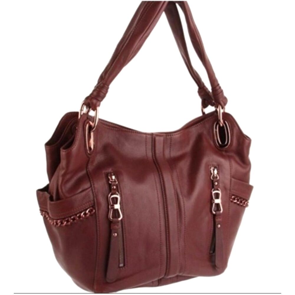 B. MAKOWSKY Alice Shopper Leather Shoulder Bag
